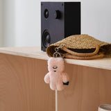 tuteogi peach pink doll keyring