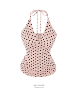 Mimi Dot Halter Top (3color)