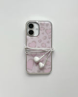 【MADE】 (silver.ver) Leopard knit epoxy case