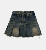 Mone Washing Denim Skirt