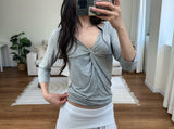 twist drape tee
