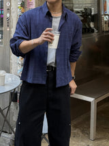 Mile cropped long-sleeve shirt