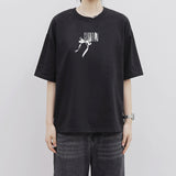 HOLY MOVE RIBBON OVER FIT SHORT-SLEEVED T-SHIRT_BLACK