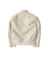 RG Synthetic Leather Moto Jacket (Cream)