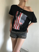 アメリカンフラぐオフショルダーT