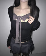 berry tie tee (3colors)