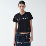 DISNEY BUTTERFLY 101 DALMATIAN CROP TOP_WHITE