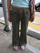 Cracker banding bootcut pants (2color)