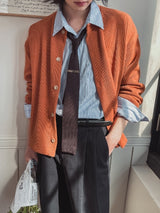 [1+1] Mobis round knit cardigan