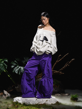 RELABEL 24AW Chrysalis Silence Logo Transformation Tai Chi Silhouette Wool Sweater