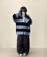 Lead Knee Pin Tuck Hem String Wide Pants