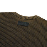24FW SPRAY WASHING OVERSIZE KNIT BLACK