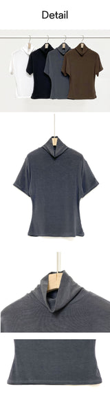 [F/W] Half pola slim loose t-shirts(4color)