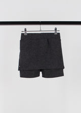KNIT EYELET SKIRT SHORTS