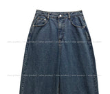 Deez Back Pocket Washed Denim Balloon Pants