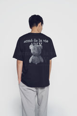 24FW BLOCK BEAR SHORT SLEEVE T-SHIRT BLACK