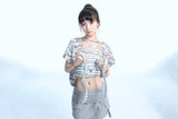 Eyelet 2 - Way Wrap Skirt - Gray