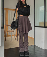 Rani wrap shirring skirt leggings set