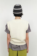 Multiple Crewneck Vest (3color)