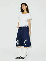 ZIPPER HEART TEE WHITE