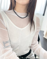 ノッテッドオニキスストーンネックレス