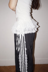 A-line lace layered skirt