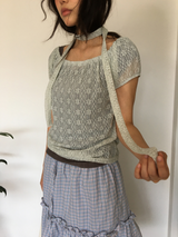 ブロッサム レース Tシャツ ＋ スカーフ (4color)