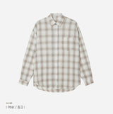No.0860 soft check light over SHIRT (3color)