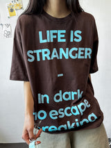 Ody Letter Graphic Oversized T-Shirt 4color