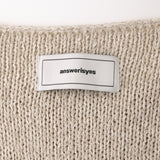 Loose drop label knit