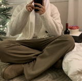 ステーブルデイリーフリースゴールデンセミワイドパンツ
