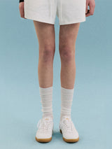 NUBASIC SEE-THROUGH LONG SOCKS WHITE