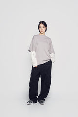 24FW DOUBLE LAYER WAFFLE LONG SLEEVE GREY