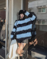 Haze Stripe Mohair Knit