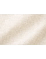 Haren Linen Collar Button Belt Flare Dress Ivory Short VER
