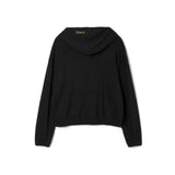 ラインテクスチャーフードTシャツ_チャコール