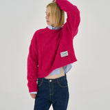 Brushed Soft Knit_Fuchsia pink
