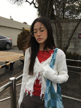 Paper Frill Cardigan (3color)