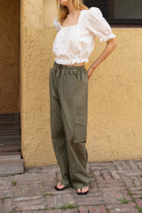 Blanc puff blouse_ivory