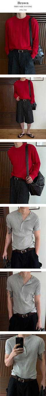 [BASIC ITEM] ベーシックスクエアレザーベルト(3color)