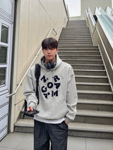 Alphabet embroidered Hooded