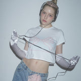 SW'S RIBBON T- SHIRTS - WHITE