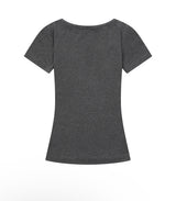 MOVER V NECK SHIRRING HALF T (4COLOR)
