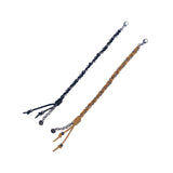 suede chain bracelet (brown)