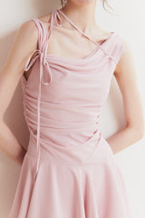 リリーフリルドレス pink
