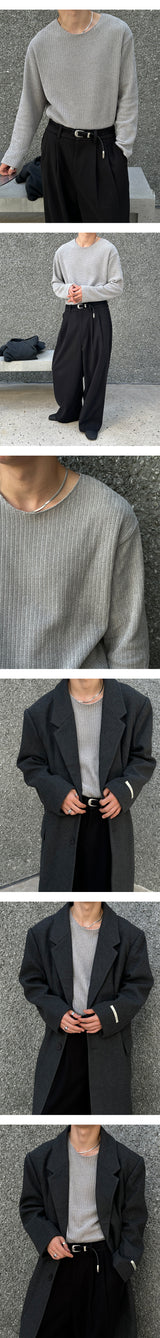 [Unisex] ベルベットカッティングニット(4color)