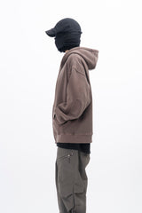 Ard Two Way Pigment Hooded Zip-Up