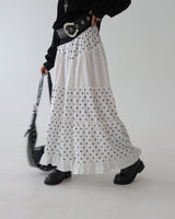 Dot Dot Dot Cancan Long Skirt