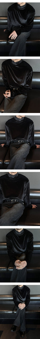 [F/W] ベルベットハーフポーラニット(3color)