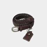 ASCLO Key Ring Weave Leather Belt (2color)